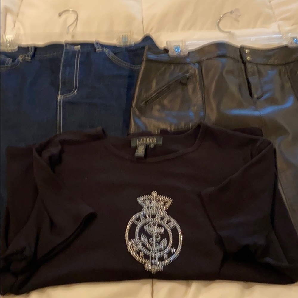 Two skirts and a Tee